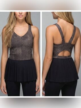Lululemon Women's Golden Godess Cashew Multi City Tank Top Size 6 39851